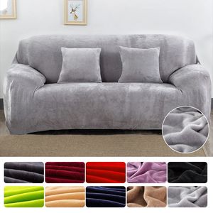 Housses de chaise épaisses en peluche élastique, pour salon, housse de canapé sectionnelle universelle tout compris, 1 2 3 4 places, 231115