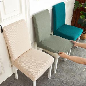 Couvre-chaises Couverture élastique épaissie Jacquard Étui à housse anti-encrasse extensible pour El Kitchen Dining Room