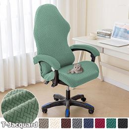 Couvre-chaises Twill Jacquard Game Cover for Office Internet Cafe Solid Decor Computer Account Gaming Selon avec housses 1set