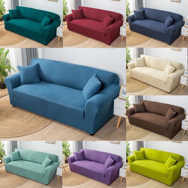 Housses de chaise housse universelle élastique Durable Stretch housse de canapé mode moderne couleur unie décoration de la maison canapé