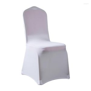 Housses de chaise Couverture de mariage blanche universelle Restaurant El Catering Banquet Party Polyester Lycra Spandex