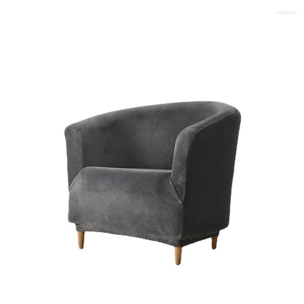 Housses de chaise Velours Housse de Fauteuil Stretch Élastique Baignoire Club Café Arc Canapé En Peluche Relax Coussin SlipCover