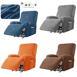Stoelbedekkingen Velvet Recliner Cover Stretch split Style All-Inclusive Armchair Lazy Boy Louner Single Couch Sofa Slipcover