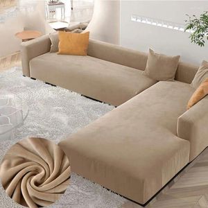 Couvre-chaises canapé-canapé de canapé de coin élastique couverture de canapé en forme en forme en forme de protecteur en forme de slip.