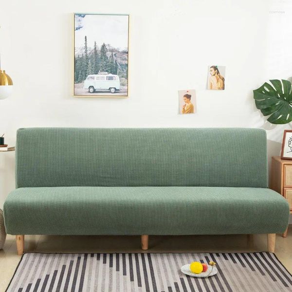 Fundas para sillas Terciopelo Color sólido Funda de sofá Grueso Elástico 1/2/3/4 Plazas Sala de estar Suave Cómodo Conjunto de bolsa de sofá ajustable