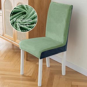 Stoelhoezen fluweel stretch anti-dust stoel meubels beschermer spandex slipcover voor bruiloft el banket eetkamer huis