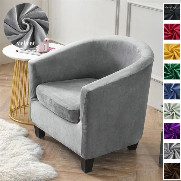 Housses de chaise en velours, housse de canapé de Club, coussin de siège élastique, paresseux garçon, housse de canapé simple pour salon et maison