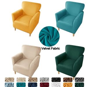 Housses de chaise en velours, housse de canapé pour salon, élastique, pour fauteuil de Club, extensible, pour canapé simple, pour la maison, comptoir de Bar, el 231023