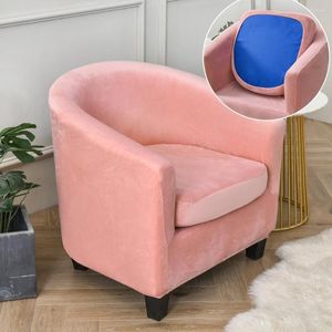 Couvre-chaise Baignoire en velours avec coussin de coussin Hleboucheur Hlebovers Club Club Couvrette de meubles amovibles Protecteur