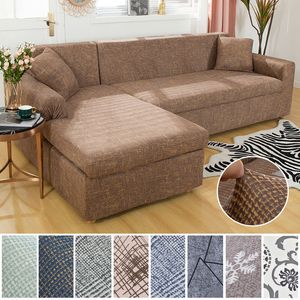 Housses de chaise VIP LINK Cross Pattern Sofa Housses tout compris pour le salon Serviette Meubles Case Couch Corner 230209