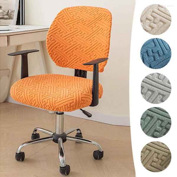 Cubiertas de silla Funda protectora de asiento moderna lavable Cubierta giratoria Decoración para el hogar Oficina dividida Silla de computadora Sillín de computadora