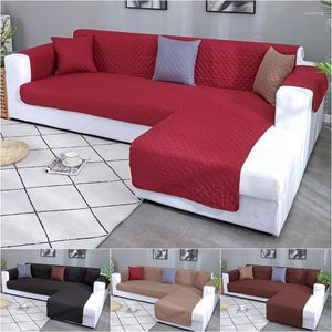 Stoelbedekkingen water Weersperlent L Vorm Sofa Bedek niet-slip huisdieren honden Kid Mat Wasbare Chaise Longue Slipcover fauteuil meubels beschermer