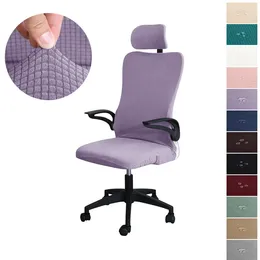 Couvre-chaise Couvre à eau Polar Fleece Office Cover Office Ordinking Bureau siège de jeu élastique Chabover en fauteuil