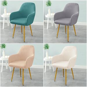 Chaise couvre l'eau engelue en toison polaire élastique détente les chaises de bras en haut de couleur un siège de fauteuil