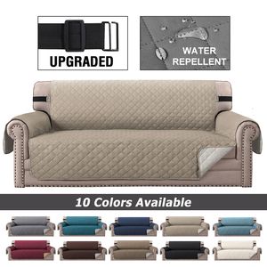 Chair Covers Waterproof Plaid Fabric Sofa Cover AntiSlip Easygoing Luxury Folding Living Room Sofas Slipcover For 1234 Seat 230711