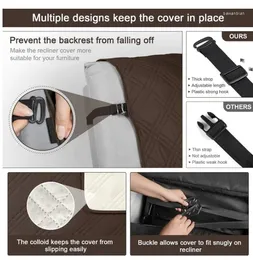Stoelhoezen Waterdichte fauteuilhoes Antislip voor met zak Wasbare ligstoel/meubelbeschermer