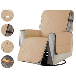 Housses de chaise Housse de canapé inclinable imperméable avec poche pour chien et coussin pour enfant fauteuil protecteur de meubles lavable et antidérapant adapté pour Noël