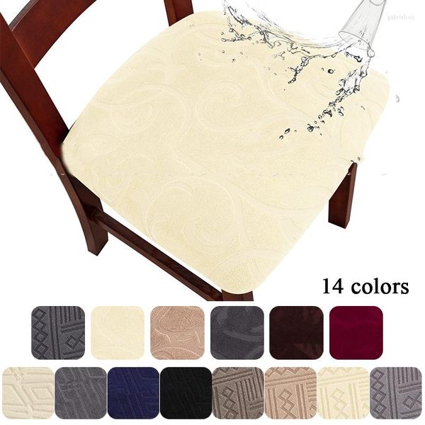 Fundas para sillas Funda protectora de Jacquard elástica para asiento impermeable extraíble para el hogar El salón