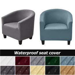 Stoelhoezen Waterdichte Sofa Cover Fauteuil Stretch Tub Seater Club Couch Hoes Voor Thuis Woonkamer Protector 230802