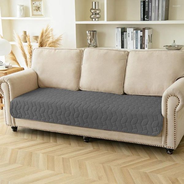 Cubiertas de silla Cubierta de sofá impermeable para sala de estar Sofá casero Reversible Perro Cama Manta Muebles Colchón Pad