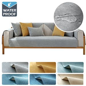 Stoelbekleding Waterdichte Sofa L Vorm Hoek Voor Woonkamer Universele Handdoek Seat Cover Anti Slip Couch Hoes 230711