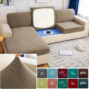 Cubiertas de silla impermeable spandex cojín cubret bulto de cojín estirado del sofá del asiento del asiento para la sala de estar protector de sillón elástico