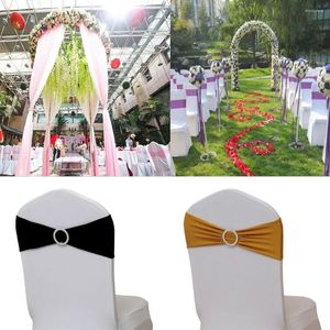 Fundas para sillas Decoración de bodas Sillas Suministros de recepción Decoración trasera Arcos Fajas Eventos Banquetes