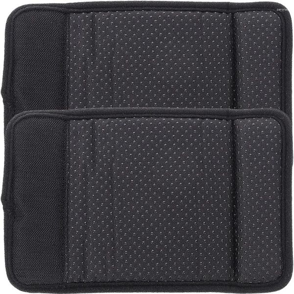 Housses de chaise Coussin d'accoudoir pour fauteuil roulant Housse de pouf noire Utilisation quotidienne Poignée remplaçable Antidérapant Résistant à l'usure Respirant Polyester Fourniture