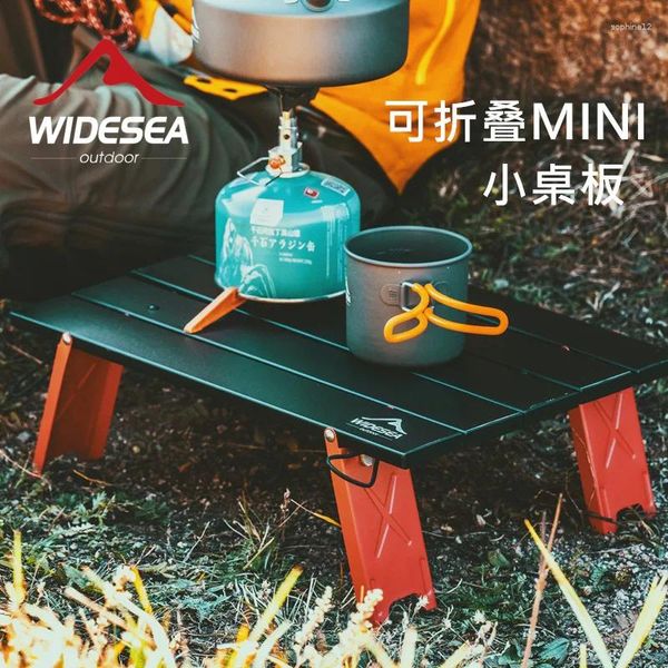 Couvre la chaise Winedaa Table pliante extérieure aluminium Pique-nique de camping léger petit