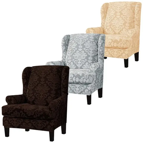 Housses de chaise housse à oreilles housse de canapé fauteuil avec coussin lavable en machine