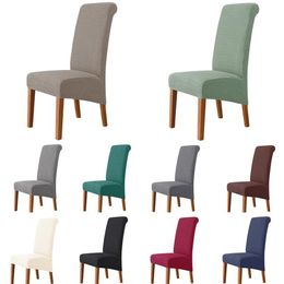 Couvre-chaise XL Taille Polar Tissu Polar Fabric Elastic Super Soft Cover pour la salle à manger Banquet de restauration de mariage 265G