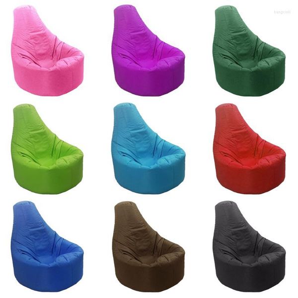 Cubiertas de silla XXL Recliner Gaming Beanbag Cover Asiento para adultos Bolsa de vaina impermeable - 9 colores Pick