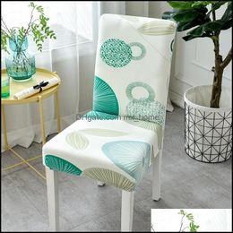 Silla Ers Sashes Textiles para el hogar Jardín Familia simple El Tela elástica Asiento de una pieza Er General Mesa de comedor Taburete Spandex Drop Delivery 20