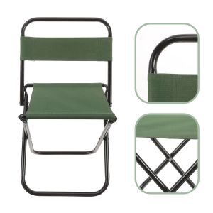 Stoelen kleine vierkante kruk met rugleuning vouwstoelen strand lichtgewicht draagbaar voor volwassenen compacte high camping zware duty buiten