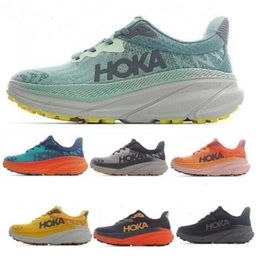 Challenger Hokaa Atr 7 Running Shoes Hokaa Bondi 8 Athletic Shock Absorbing All Terrain Trail Road Mountain Mountain Mens Dames Designer Sport Shoes 36-45