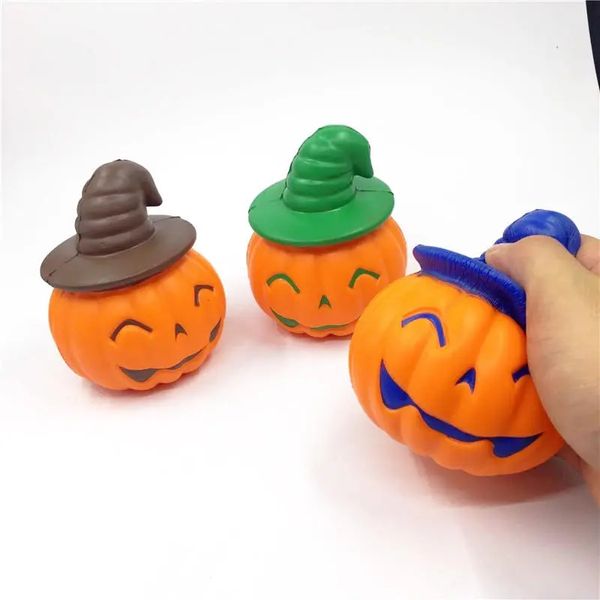 Caméléon Soft Halloween Pumpkin Witch Chapeau Squishy Rising Stress Stretch Enfants Toy cadeau