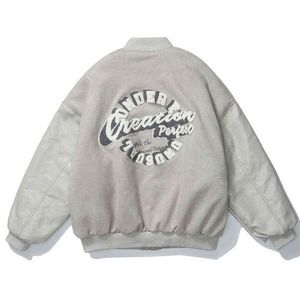 Chamois guee universitaria chaquetas hombres cartas de hip hop bordado bordado chaqueta de béisbol harajuku streetwear chaurs universitarios t220816