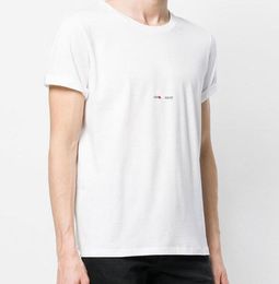 CAMPEÓN Diseñador Lujo Primavera y verano Laurent Clásico Amor Carta de dibujos animados Impreso SL P Camiseta Moda ys l Hombre Para mujer Parejas Sueltas Cuello redondo Camisetas