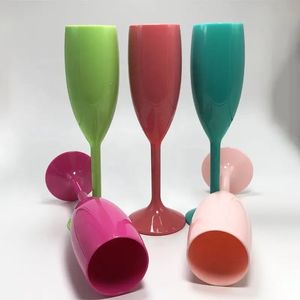 Flûtes à Champagne verres en acrylique, gobelet à vin rouge, verre à vin en plastique, sans verres pour fête de mariage