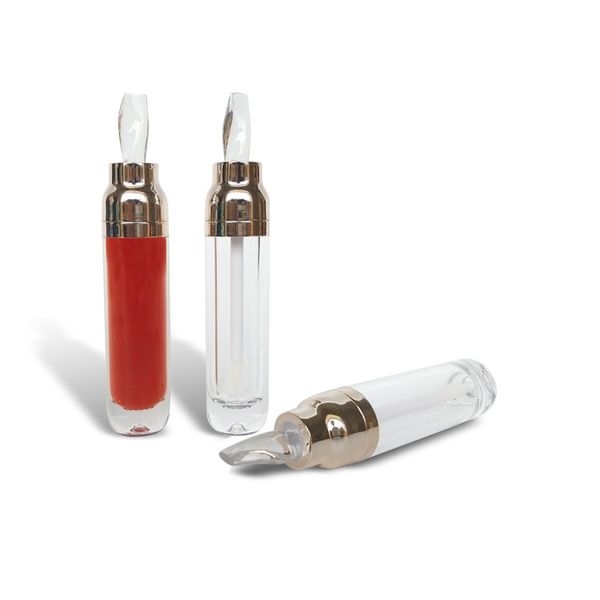 Tube anti-cernes champagne or fard à paupières brillant à lèvres correcteur tube de glaçage à lèvres matériel d'emballage tube vide 8 ml bouteille rechargeable 100 pièces