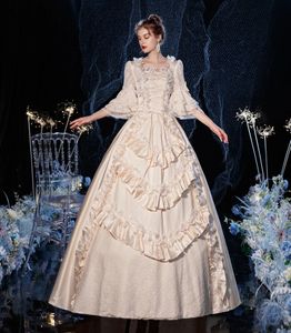 Champagne Royal Court rétro baroque vêtements Renaissance Vintage inspiré Rococo Marie Antoinette Costume robe de bal 240220