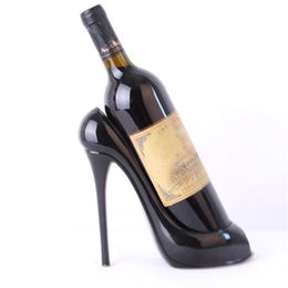 Porte-bouteille de vin Champagne, chaussures à talons hauts, panier élégant, accessoires pour Bar à domicile, cadeau 296P