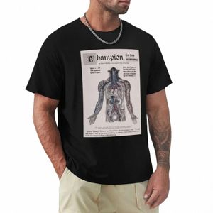 champi Text Book Embaumement T-Shirt uni vierges ajustés t-shirts pour hommes 62Fg #