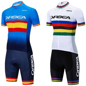 Champion Team 2024 Orbea Orca Road Bike Jersey Men Women Wock Dry Pro Cycling Jersey Maillot 20D Bibs Shorts Vêtements