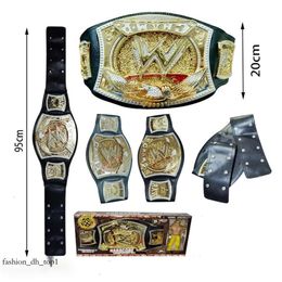 Championship Belt Quality Wrestler Championship Belt Action Personages Figuur speelgoed Beroep Worstelende riem Gladiatoren Model Fans kind Gift Personages 862