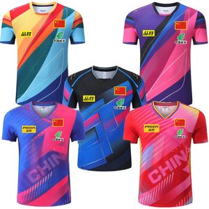 Championnat China Men Women Team Table Table Tennis Shirts Children Ping Pong Cashs Table Tennis Jerseys Shorts Soccer Kit 240430