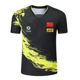 Championnat China Team Table Tennis Shirts Shorts Men Femmes Childre