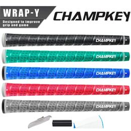 Champkey Rubber Golf Grips 1310 Pack Mid-Size 5 Color Choice Hook Blade 15 Grip Tape Brounds Vise Blamp 240422