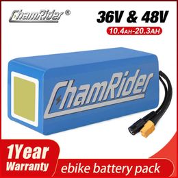 Chamrider 36V Battery 10Ah Ebike Battery 25a BMS 48V Batterij 30A 18650 Lithium Batterij Pack voor elektrische fiets elektrische scooter