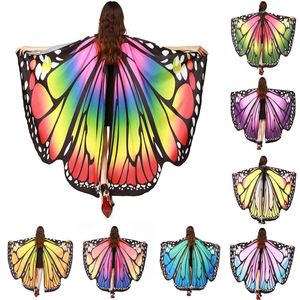 Chamsgend livraison directe femmes chaudes ailes de papillon Pashmina châle écharpe nymphe Pixie Poncho Costume accessoire YD0379